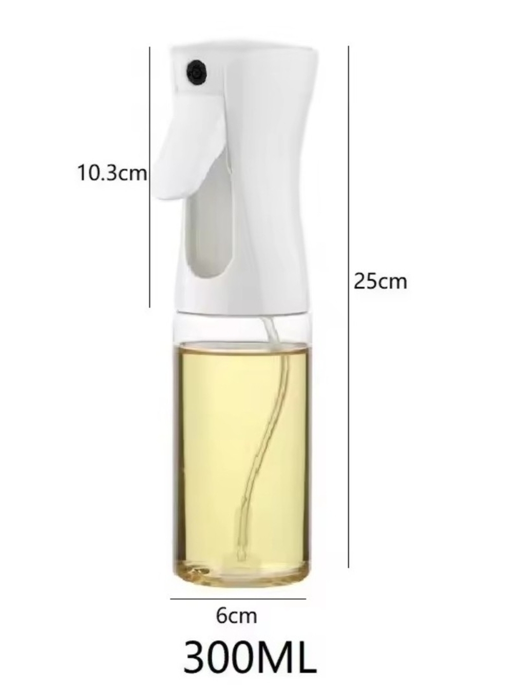 White Oil Spray Bottle Mister - 300ML